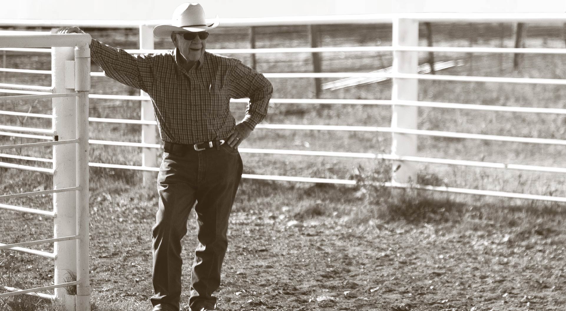 Richardson McClung standing in pen